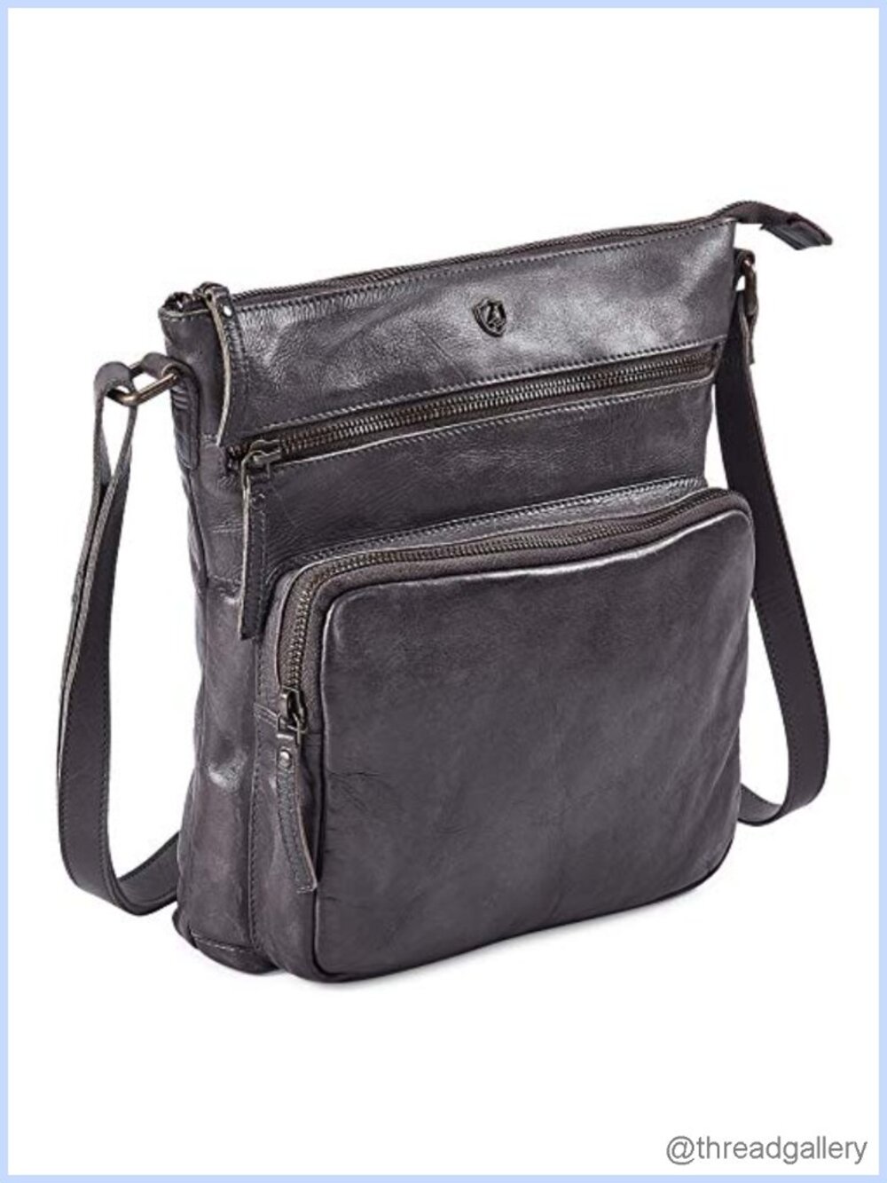 Genuine Leather Crossbody Bag Handmade Vintage Shoulder Purse Adjustable Strap